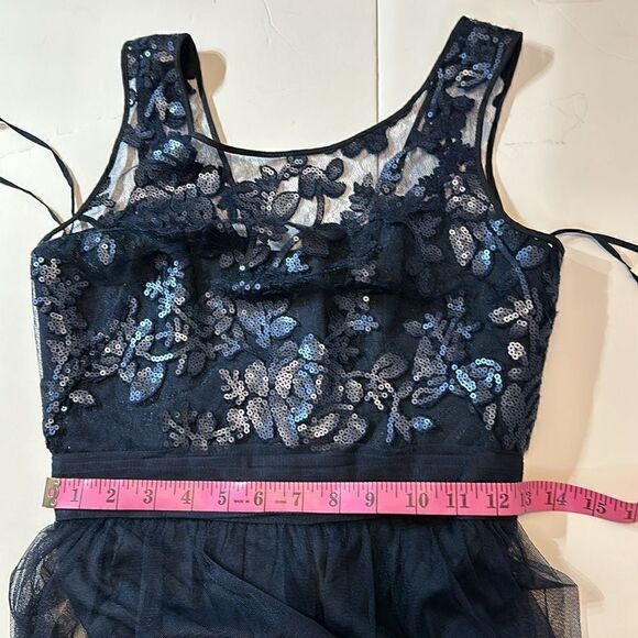 Amsale style Dayna women’s bridesmaid/ prom sequined lace maxi dress size 2 - Picture 13 of 13